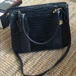 Navy Brahmin Bag